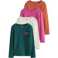 Next T-shirt smaragd / orange / rosa / vit