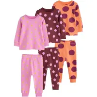 Next Pyjamas choklad / limette / orange / rosa