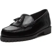 Timberland för män. TB0A2MSCW021 Authentic-mockasiner i svart läder (45.5 W), Hud, Karta, Ingen, Casual, Klassisk