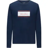 Jack & Jones T-shirt 'JJBUSTER' marinblå / roströd / vit