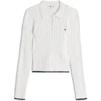 Tommy Hilfiger Tommy Jeans Micro Cable Knit Slim Polo Jumper