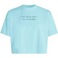 Karl lagerfeld JEANS T-shirt 'KLJ X Pietro Terzini' ljusblå / svart