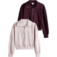 The Set Sweatshirt mörklila / rosé