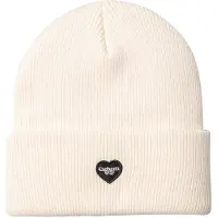 Carhartt WIP - Mössor - Small Heart Beanie Natural för UnisexBomull - Beige