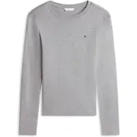 Tommy Hilfiger Flag Embroidery Slim Long Sleeve T-Shirt