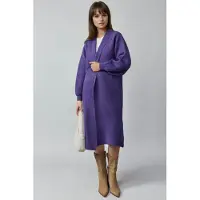 MyFashion Lång Passform Stickad Cardigan