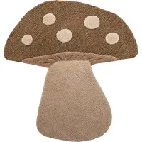 Bloomingville Matta - 90 cm - Ull - Svamp - Brun - - One Size - Filt