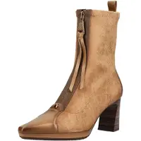 Hispanitas för kvinnor. HI265085 Beige skinnboots Bangkok (40), Hud, 3 till 5 cm, Zip, Casual