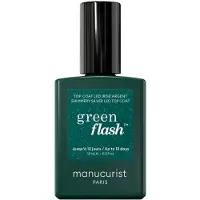 Manucurist Green Flash Top Coat 15 ml - Shimmery Silver