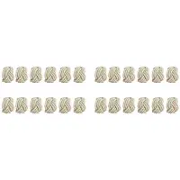 Typecat Set Servettring 24 Delar Set Bomullsrep Servettring-Säckväv Servettring Set