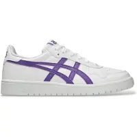Asics för kvinnor. 1202A118 Läder Japan S sneakers vit (42), Hud, Karta, Nyckelband, Casual