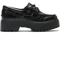 Timberland för kvinnor. TB0A2GVFW021 Bootskor i läder Stone Street svarta (40 W), Hud, Karta, Nyckelband, Casual