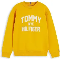 Tommy Hilfiger Sweatshirt 'BRAND LOVE' gul / vit
