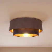 Duolla Taklampa Boho , Brun / rost, Hall, Textil / tyger / siden, Ungt boande, Taklampa