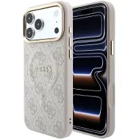 GUESS iPhone 18 Pro 4G Gold Frame Skal - MagSafe-kompatibelt - rosa