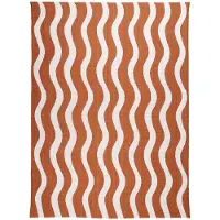 De Onlinewinkelier b.v. Utomhusmatta | Summer Waves terrakotta hos Volero | 240x330cm | Terra | Rektangel | Utomhusmattor