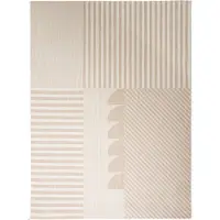 FRAAI Utomhusmatta | Capri Lines beige/gräddvit hos Volero | 120x170cm | Creme | Latex | Rektangel | Utomhusmattor