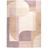 FRAAI Abstrakt utomhusmatta | Groovy Shapes pastell | 230x330cm | Flerfärgad | Rektangel | Utomhusmattor