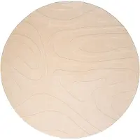 FRAAI Rund skandinavisk matta | Charm Shapes beige hos Volero | Ø 100cm | Beige | Rubber (TPR) | Rund | Inomhusmattor