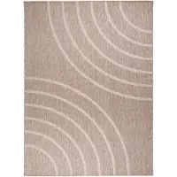 De Onlinewinkelier b.v. Utomhusmatta | Sierra Curves beige/gräddvit hos Volero | 160x230cm | Beige | Rektangel | Utomhusmattor
