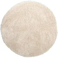 NATURL. Rund shaggy matta | Blaze beige hos Volero | Ø 160 cm | Syntet | Enfärgad | Rund | Hög lugg