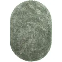 De Onlinewinkelier b.v. NATURL. Oval fluffig matta | Blaze grön hos Volero | 160x230cm | Grön | Oval | Inomhusmattor