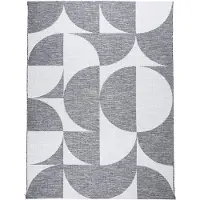 De Onlinewinkelier b.v. Utomhusmatta | Summer Shapes grå hos Volero | 160x230cm | Grå | Rektangel | Utomhusmattor