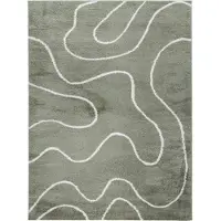 FRAAI Tvättbar matta | Myrre Swirl grön hos Volero | 230x330cm | Grön | Polypropylene | Rektangel | Inomhusmattor