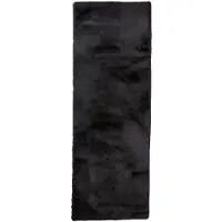 NATURL. Fluffig löpare | Comfy Supreme svart hos Volero | 80x180cm | Svart | Cotton | Löpare | Inomhusmattor