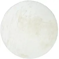 NATURL. Rund fluffig matta | Comfy Supreme vit hos Volero | Ø 160cm | Vit | Cotton | Rund | Inomhusmattor | Vardagsrum