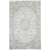 De Onlinewinkelier b.v. Vintage utomhusmatta | Victoria Oriental grön | 80x150cm | Grön | Rektangel | Utomhusmattor