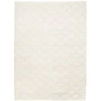 Studio Clarice Vävd matta i ull | Knit gräddvit hos Volero | 230x330cm | Creme | Rektangel | Inomhusmattor
