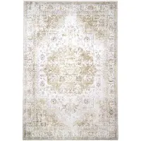 FRAAI Vintage matta | Lago grön/gräddvit hos Volero | 300x400cm | Grön | Cotton | Rektangel | Inomhusmattor