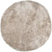 FRAAI Rund fluffig matta | Glorious champagne/gräddvit | Ø 160cm | Creme | Cotton | Rund | Inomhusmattor
