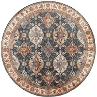 FRAAI Rund vintage matta | Imagine Oriental Rustik hos Volero | Ø 120cm | Flerfärgad | Rund | Inomhusmattor