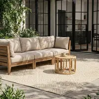 FRAAI Utomhusmatta | Brava sand hos Volero | 160x230cm | Creme | Rektangel | Utomhusmattor