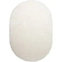 NATURL. Oval fluffig matta | Blaze gräddvit/vit hos Volero | 160x230cm | Vit | Oval | Inomhusmattor