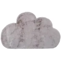 Little Olly Barnmatta | Huggy Cloud grå hos Volero | 70x115cm | Grå | Suede | Fria former | Barnkläder