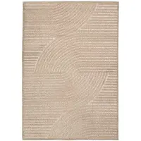 FRAAI Modern matta | Nori Curves taupe hos Volero | 160x230cm | Taupe | Rektangel | Inomhusmattor