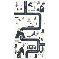 Little Olly Bilmatta för barn | Dex Trail svart hos Volero | 80x150cm | Svart | Cotton | Rektangel | Barnkläder
