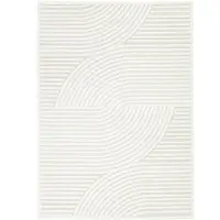 FRAAI Modern matta | Nori Curves vit hos Volero | 140x200cm | Vit | Rektangel | Inomhusmattor