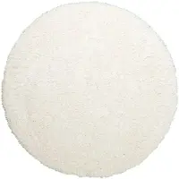 NATURL. Rund shaggy matta | Blaze vit hos Volero | Ø 100cm | Vit | Rund | Inomhusmattor