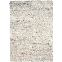 Studio Clarice Fluffig ullmatta | Royal gräddvit/grå hos Volero | 200x290cm | Grå | Rektangel | Inomhusmattor