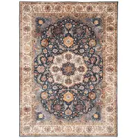 FRAAI Vintage matta | Imagine Medaillon Rustik hos Volero | 160x230cm | Blå | Rektangel | Inomhusmattor
