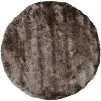 FRAAI Rund fluffig matta | Glorious silver/grå hos Volero | Ø 200cm | Silver | Cotton | Rund | Inomhusmattor