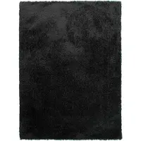NATURL. Fluffig matta | Blaze svart hos Volero | 240x330cm | Antracit | Rektangel | Inomhusmattor