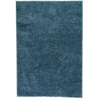 NATURL. Fluffig matta | Lofty blå hos Volero | 200x290cm | Blå | Jute | Rektangel | Inomhusmattor
