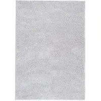 NATURL. Fluffig matta | Lofty ljus/grå hos Volero | 80x150 cm | Polypropen | Enfärgad | Rektangulär | Hög lugg