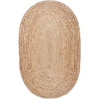 NATURL. Oval jutematta | Fair natur hos Volero | 205x305cm | Brun | Oval | Inomhusmattor