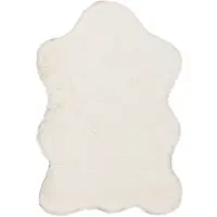 Little Olly Barnmatta | Huggy Sheep vit hos Volero | 55x80cm | Vit | Suede | Fria former | Barnkläder